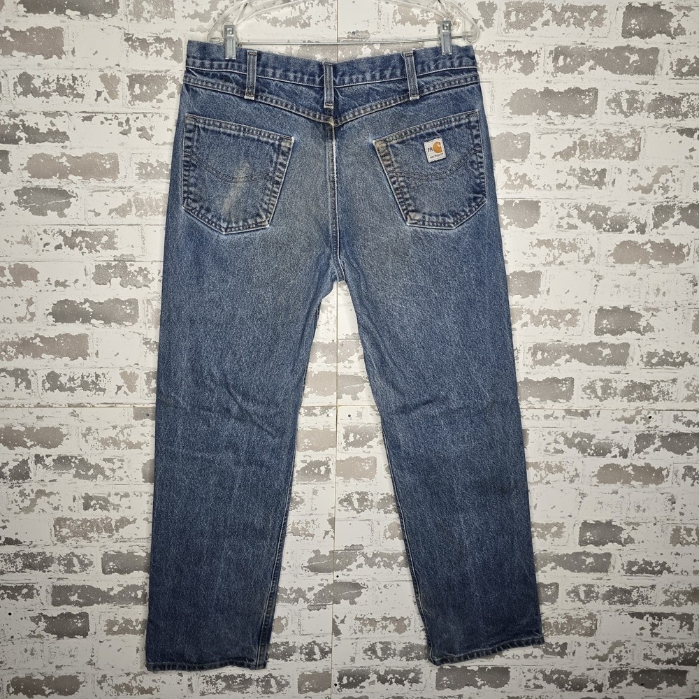 Carhartt FR Jeans Mens 36x31 Relaxed Straight Leg Flame Resistant Denim Workwear - Picture 4 of 9
